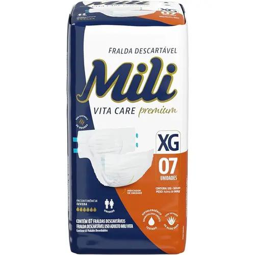 FRALDA ADULTO MILI VITA COMFORT XG 7UN