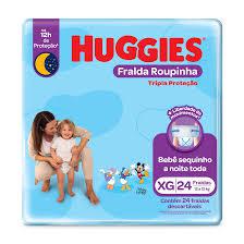 FRALDA HUGGIES TP ROUPIN MEGA XG 24UN