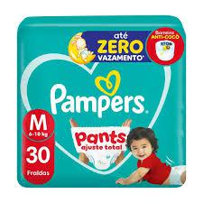 FRALDA PAMPERS PANTS AJUSTE TOTAL M 30UN