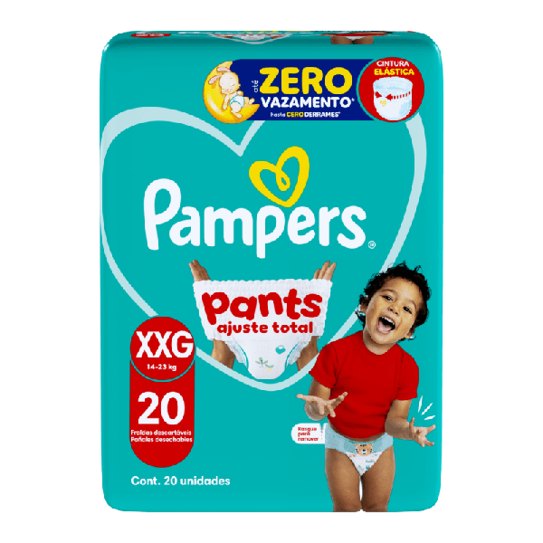 FRALDA PAMPERS PANTS AJUSTE TOTAL XXG 20