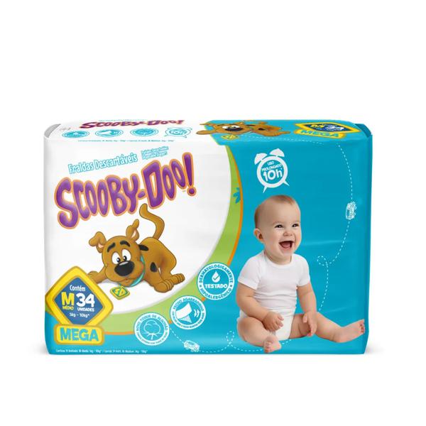 FRALDA SCOOBY DOO BABY MEGA M 34UN