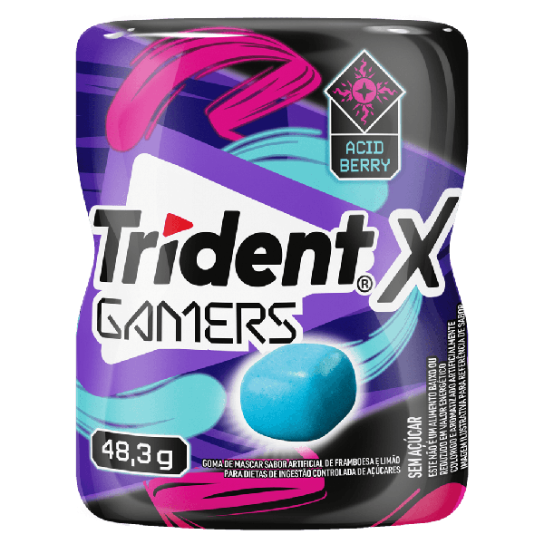 GOMA CITRUS FRAMB/LIMAO TRIDENT 48,3G