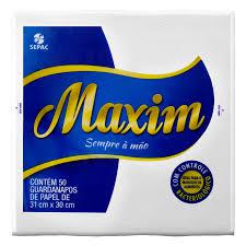 GUARDANAPO MAXIM 31X30CM 50UN