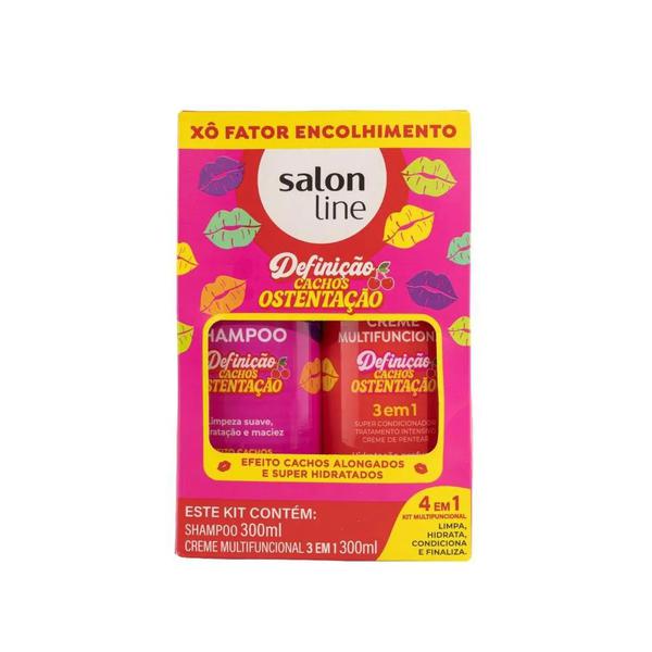 KIT SALON LINE SH+CR 300ML CACH OSTENTAC