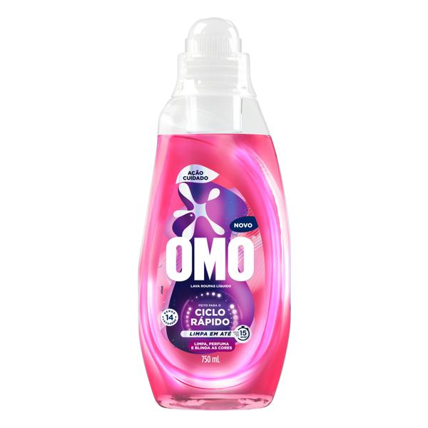LAVA ROUPA LIQ OMO CICLO RAP 750ML ACAO