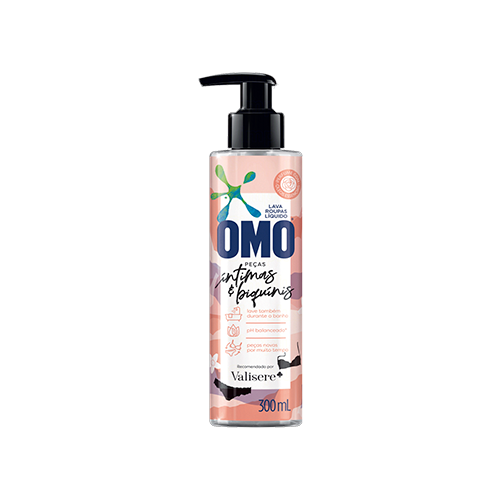 LAVA ROUPA LIQ OMO PECAS INTIMAS 300ML