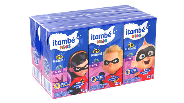 LEITE FERM BETANIA KIDS UVA 80G