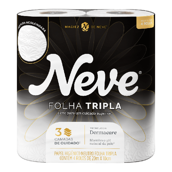 PAPEL HIG NEUTRO F TRIPLA NEVE 4RL 20M