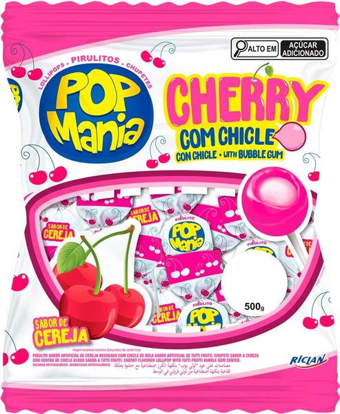 PIRULITO POP MANIA CHERRY 500G