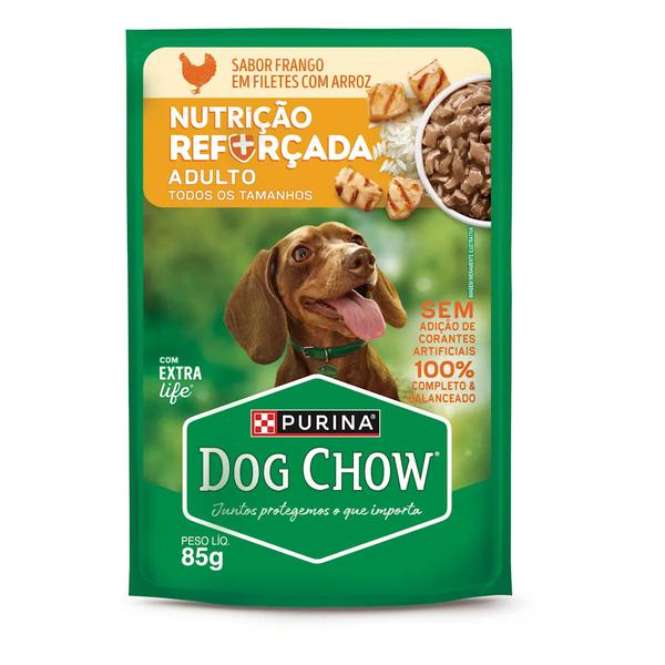 RACAO DOG CHOW FRANGO/ARROZ 85G