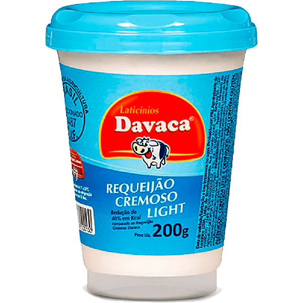 REQUEIJAO CR LIGHT C/QUEIJOS DAVACA 200G