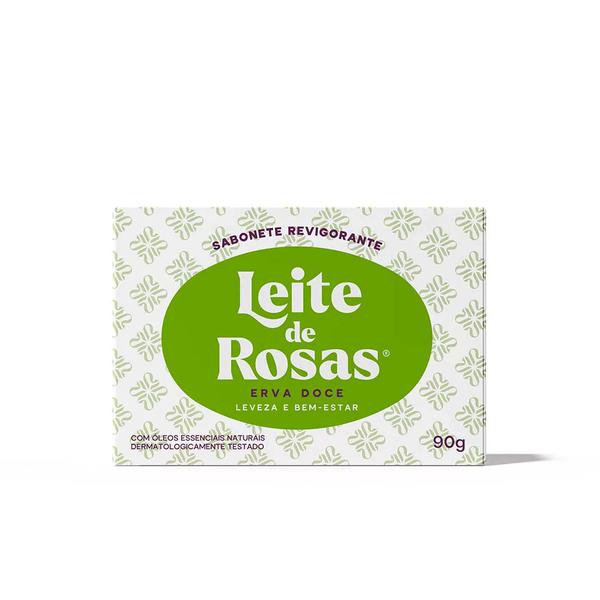 SAB LEITE ROSAS 90G ERVA DOCE