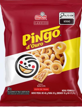 SALGADINHO BACON PINGO D OURO 30G