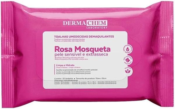 TOALHA DEMAQ DERMACHEM ROSA MOSQ 25UN