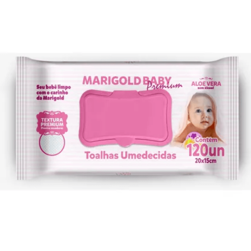 TOALHA UMED MARIGOLD PREM ROSA 120UN