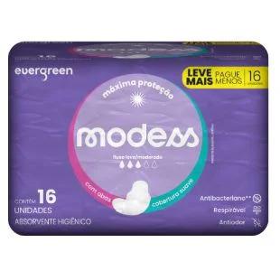 ABSORVENTE MODESS SUAVE C/ABAS C/16UN