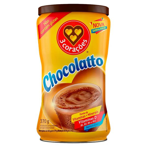ACHOC CHOCOLATTO 3 CORAÇÕES 370GR