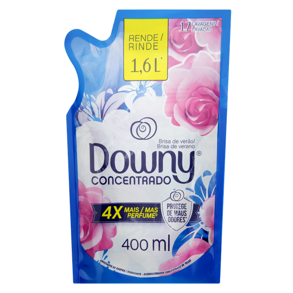 AMACIANTE DOWNY REFIL 400ML 4X BRISA DE VERÃO
