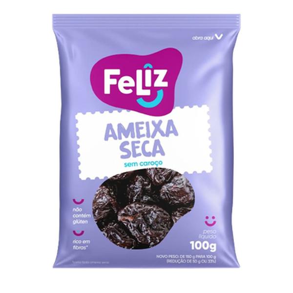 AMEIXA SECA FELIZ 100GR  S/ CAROCO