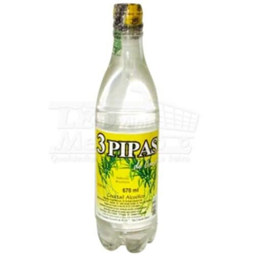 BEBIDA AGUARDENTE 3 PIPAS 900ML PET