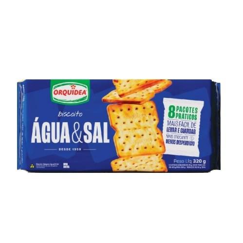 BISCOITO ORQUIDEA 320GR AGUA E SAL