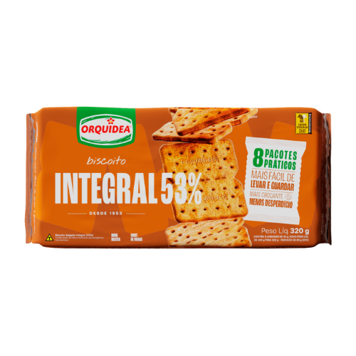 BISCOITO ORQUIDEA 320GR INTEGRAL