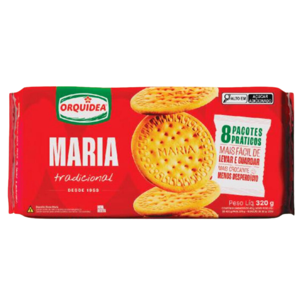 BISCOITO ORQUIDEA 320GR MARIA