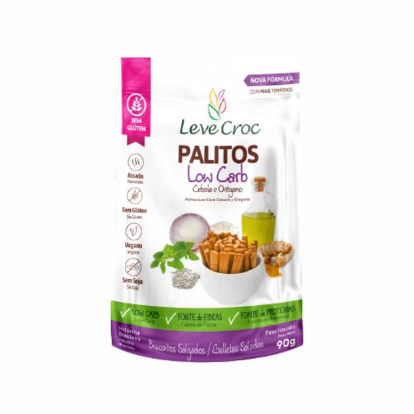 BISCOITO PALITOS LOW CARB LEVE CROCK 50GR CEBOLA/OREGANO