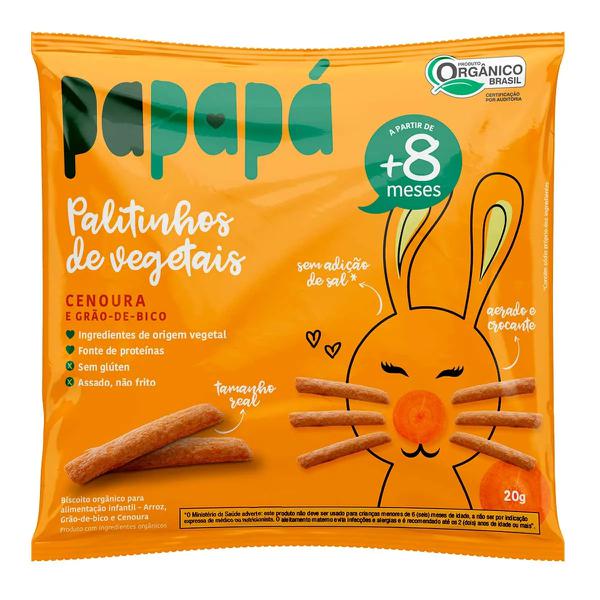 BISCOITO PAPAPA 20GR ORG CENOURA