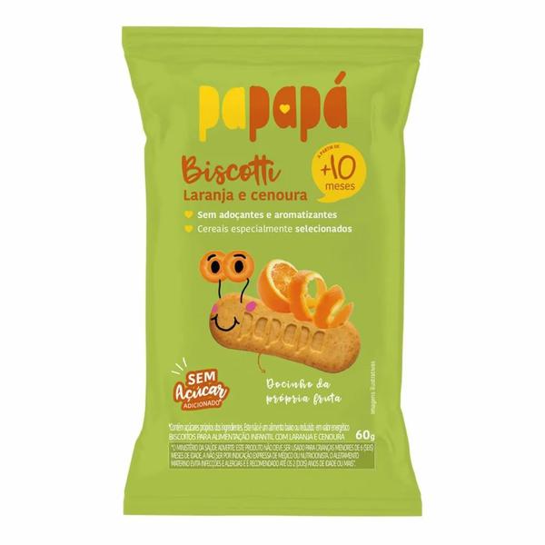 BISCOITO PAPAPA 60GR LARANJA CENOURA