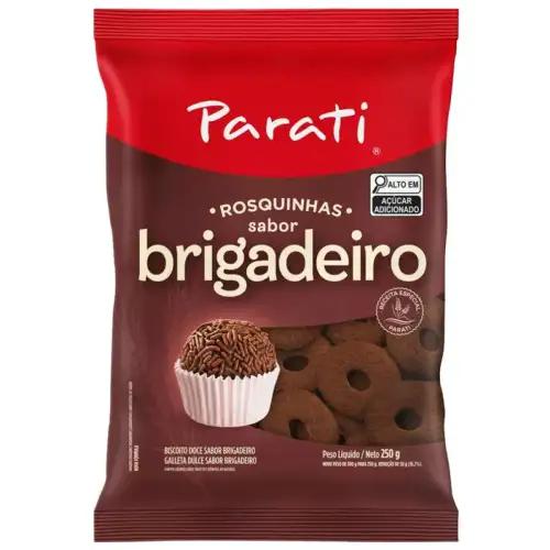 BISCOITO ROSCA PARATI CHOCOLATE 16X250G