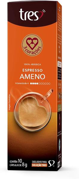 CAFE EM CAPSULA 3 CORACOES 80GR AMENO