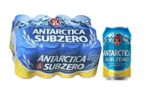 CERVEJA ANTARCTICA SUB ZERO 350ML  LATA CX