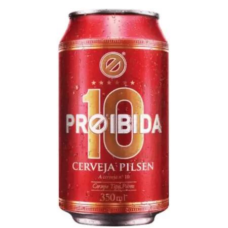 CERVEJA PROIBIDA LATA 350ML PILSEN CX C/ 12