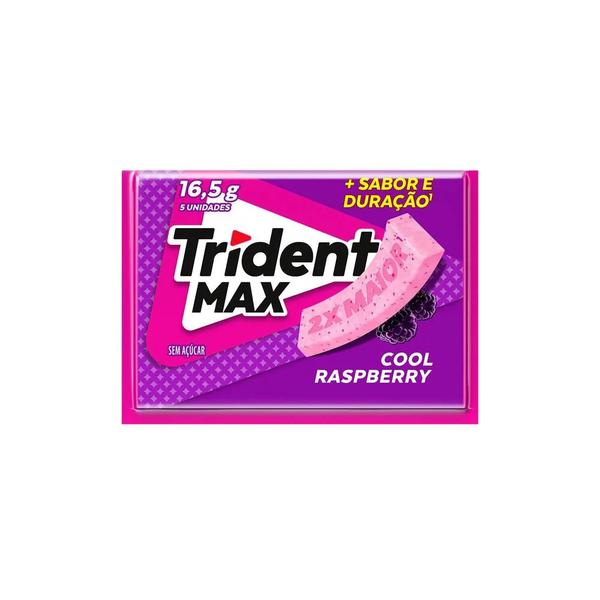 CHICLETE TRIDENT MAX 16,5GR RASPBERRY