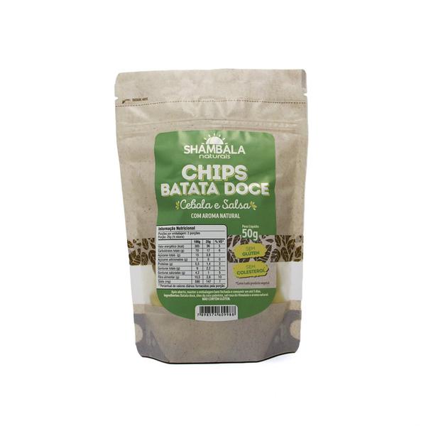 CHIPS SHAMBALA 50GR BATATA DOCE CEBOLA SALSA
