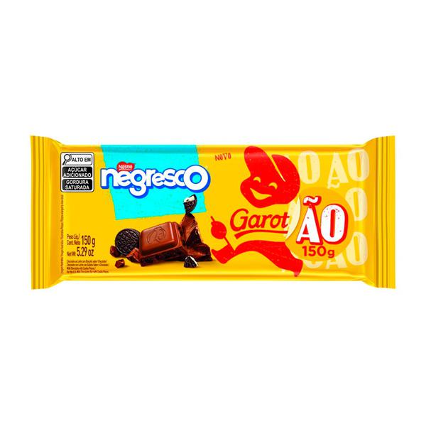 CHOCOLATE GAROTO 150GR AO LEITE NEGRESCO