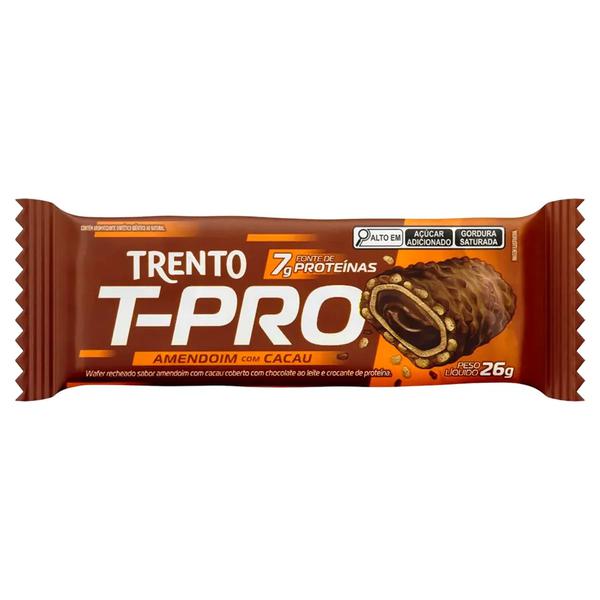 CHOC TRENTO T PRO 26GR AMENDOIM CACAU AO