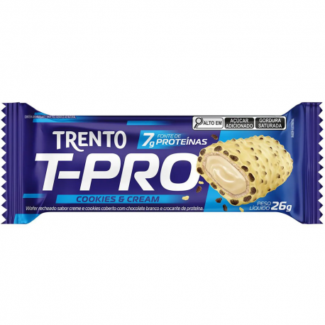 CHOC TRENTO T PRO 26GR COOKIES AND CREAM