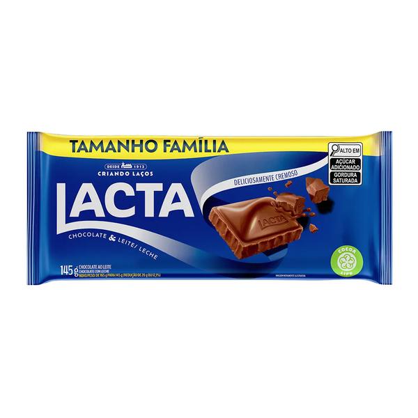 CHOCOLATE LACTA 145GR AO LEITE