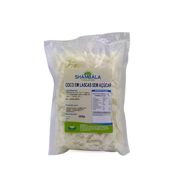 COCO LASCAS S/ACUCAR 200G SHAMBALA
