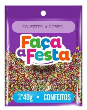 CONFEITO MICANGA 40G 4 CORES