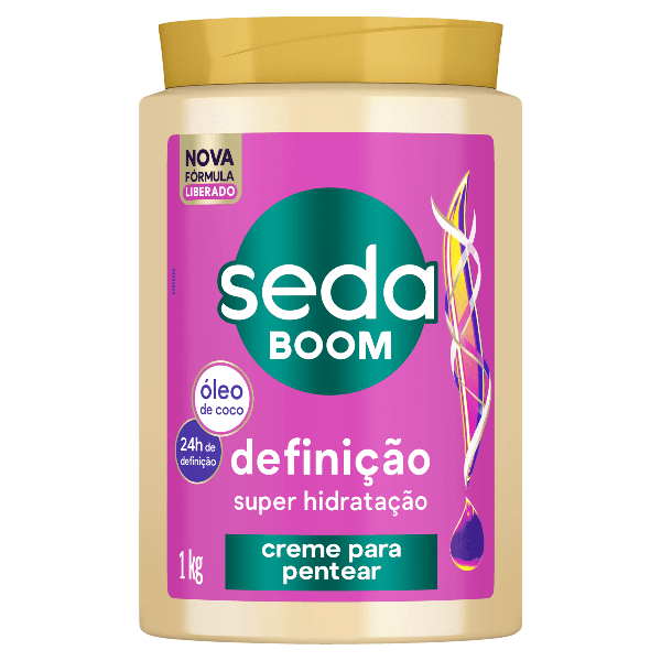 CREME PENTEAR SEDA 1KG BOOM DEFINICAO HIDRA