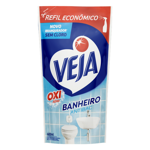 DESENF VEJA 400ML OXI BANHEIRO SACHET