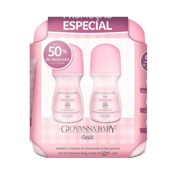 DESODORANTE ROLLON GIOVANNA BABY 50ML C/2 CLAS