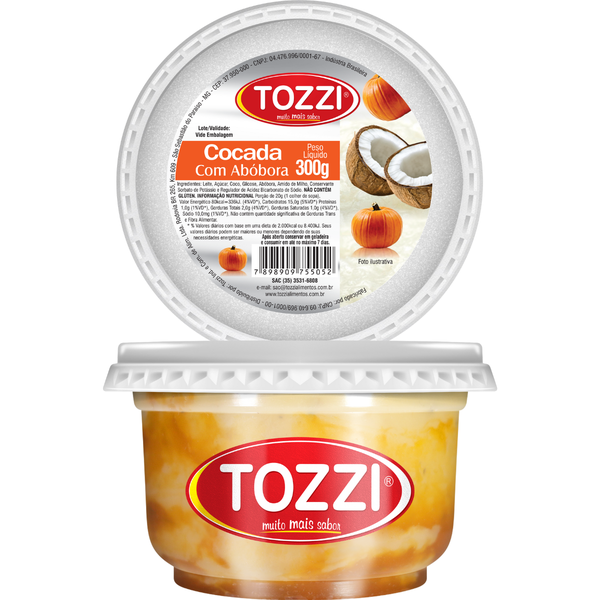 DOCE COCADA TOZZI 300G ABOBORA