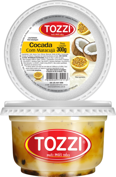 DOCE COCADA TOZZI 300G MARACUJA