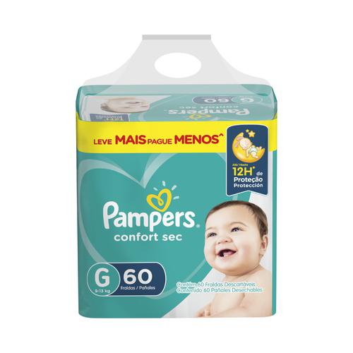 FRALDA PAMPERS G FORT BAG C/60