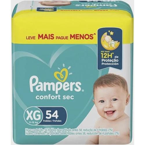 FRALDA PAMPERS XG FORT BAG C/54
