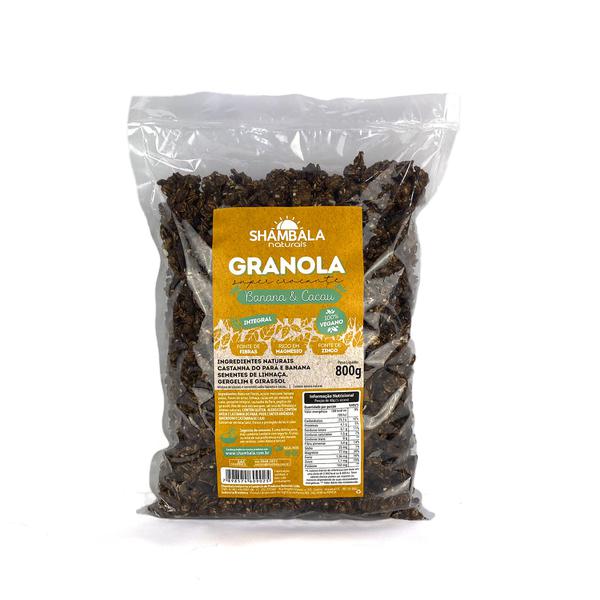 GRANOLA BANANA/CACAU 800G SHAMBALA